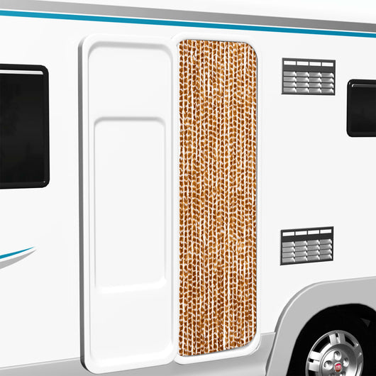 Zanzariera Ocra e Bianco 56x185 cm Ciniglia 325457