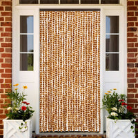 Zanzariera Ocra e Bianco 100x220 cm Ciniglia cod mxl 64026