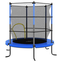 Set Trampolino con Rete di Sicurezza Rotondo 140x160 cm Blue cod mxl 68573