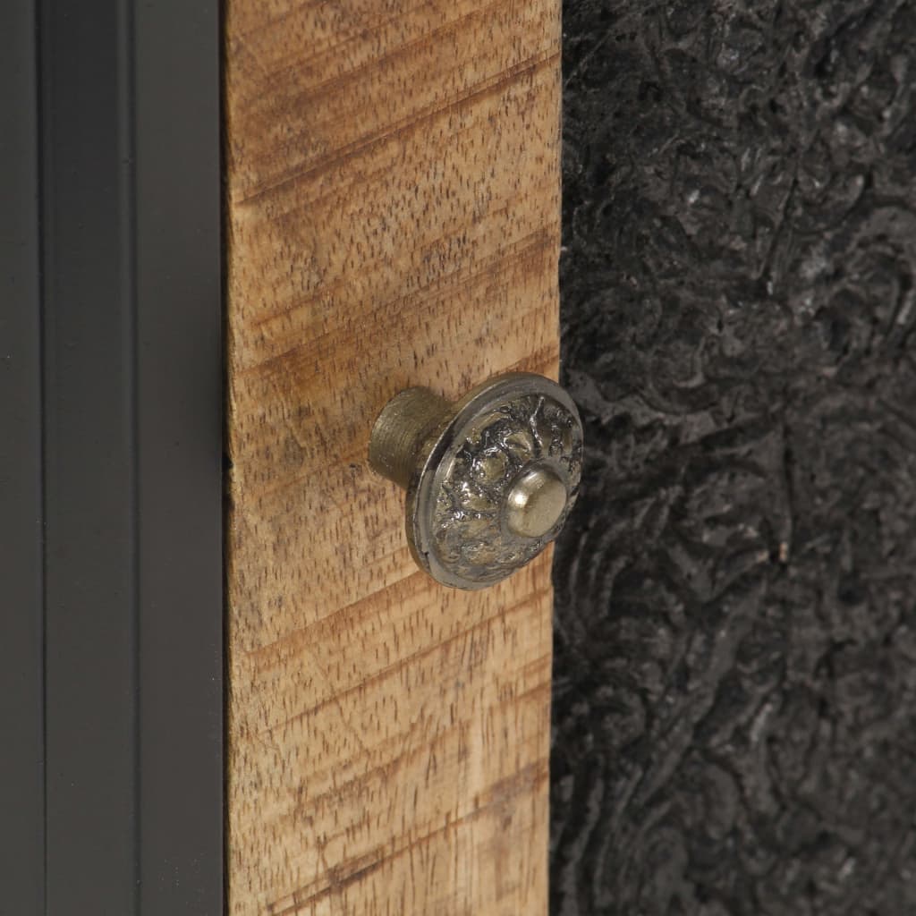 Comodino 40x30x50 cm in Legno di Mango Grezzo 323146