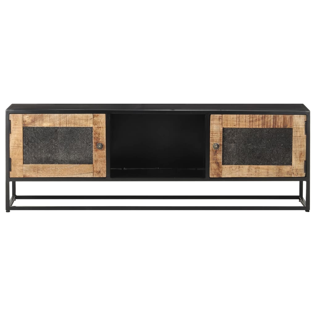 Mobile Porta TV-Mobile per TV-Credenza TV 120x30x40 cm in Legno di Mango Grezzo 305762