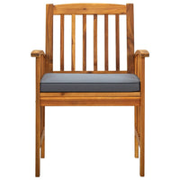 Sedie da Pranzo da Giardino 2 pz con Cuscini Massello di Acacia cod mxl 23137