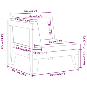 Divano Angolare Modulare Cuscini Bianco Crema Massello d'Acacia 312148
