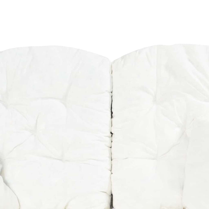 Divano a 2 Posti in Rattan Grigio 325473