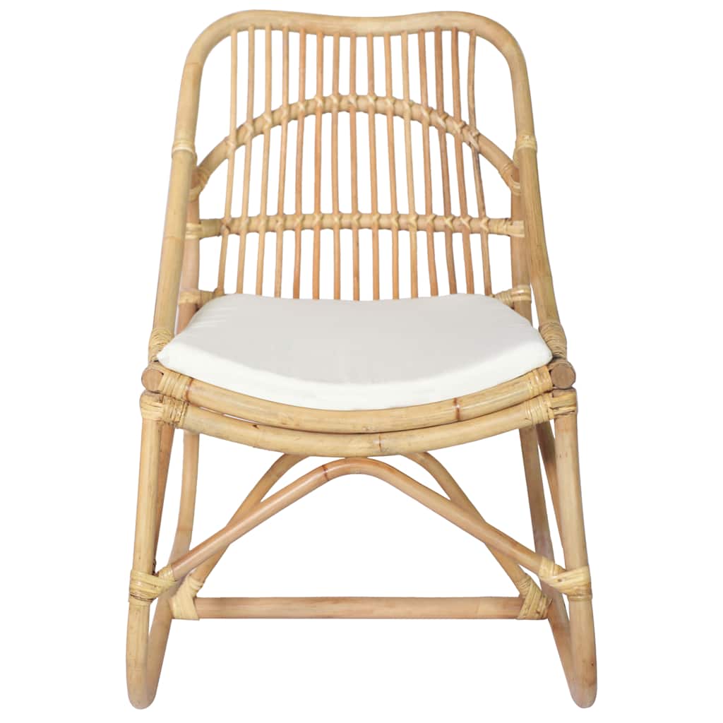 Sedia in Rattan e Lino 325481