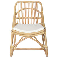 Sedia in Rattan e Lino 325481