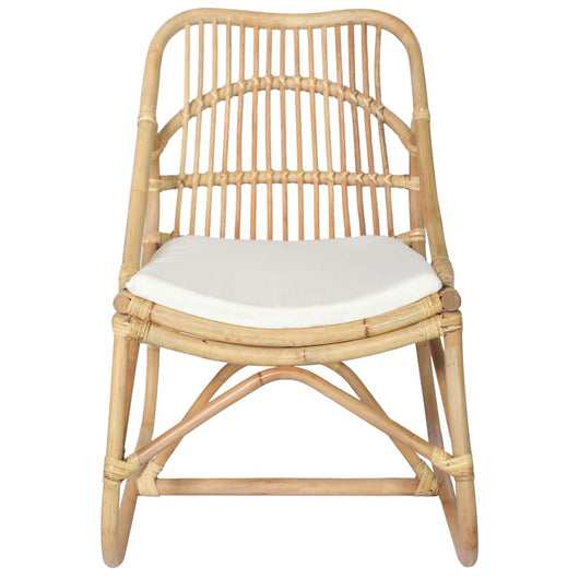 Sedia in Rattan e Lino 325481