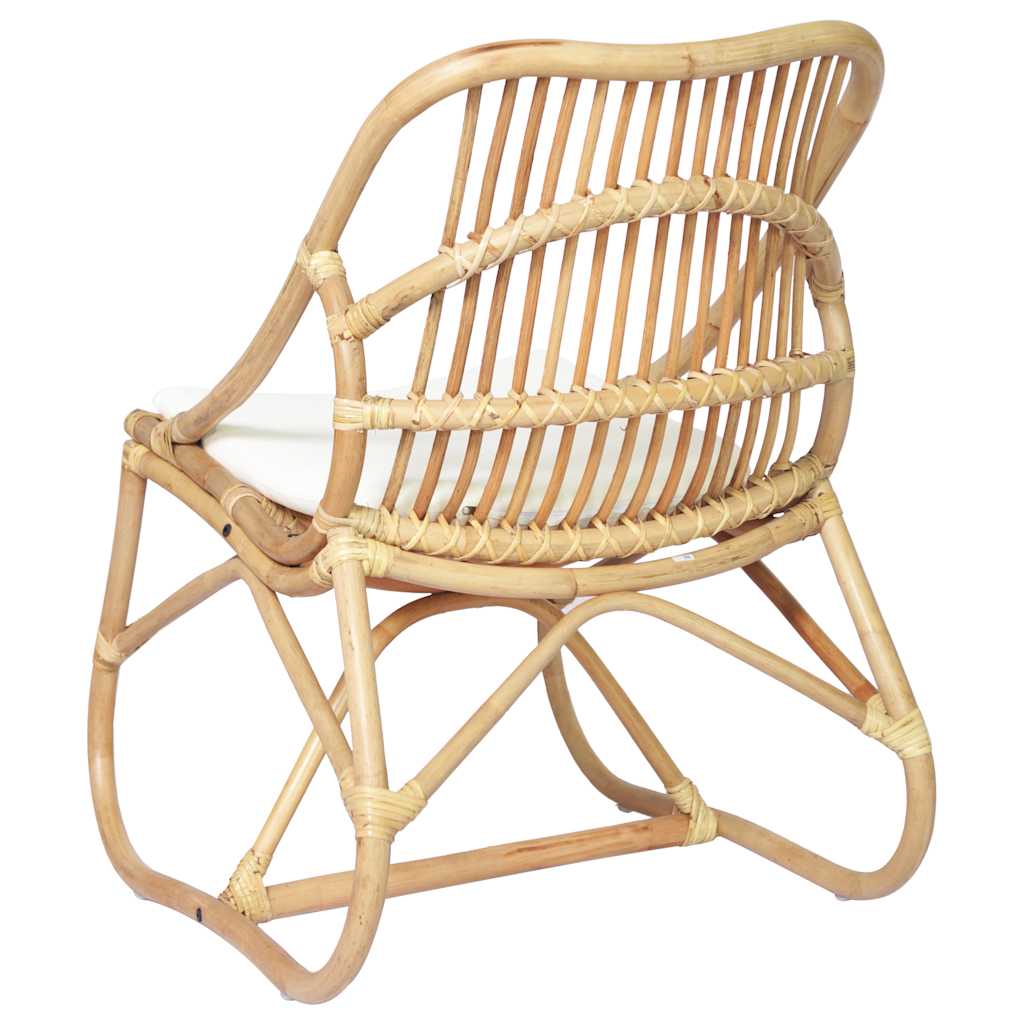 Sedia in Rattan e Lino 325481