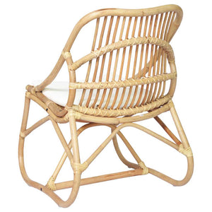 Sedia in Rattan e Lino 325481