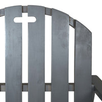 Sedie da Giardino 2 pz Grigie in Legno Massello di Acacia cod mxl 13893