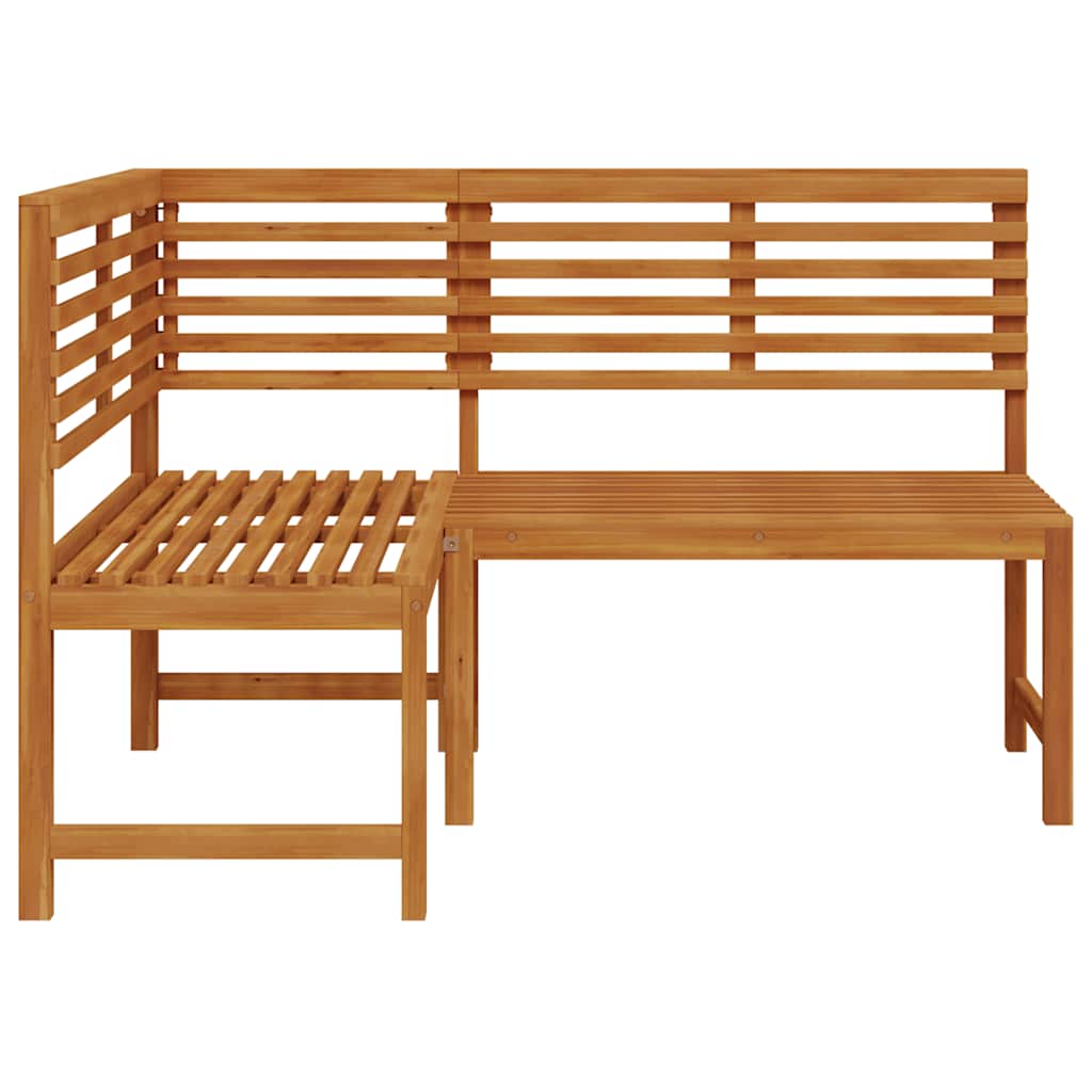 Panca da Giardino ad Angolo 140 cm Legno Massello Acacia cod mxl 50911