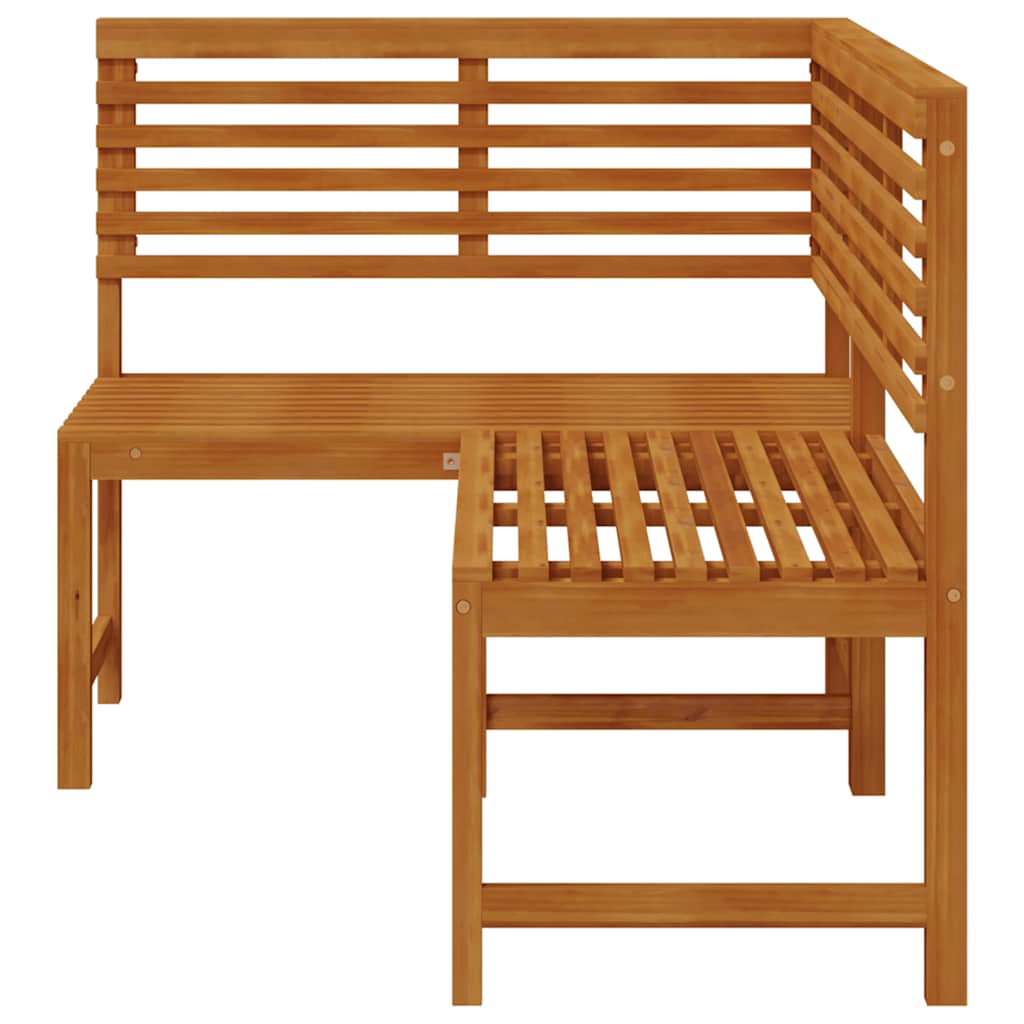 Panca da Giardino ad Angolo 140 cm Legno Massello Acacia cod mxl 50911