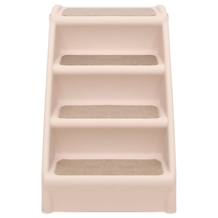 Scala Pieghevole per Cani Crema 62x40x49,5 cm 170984