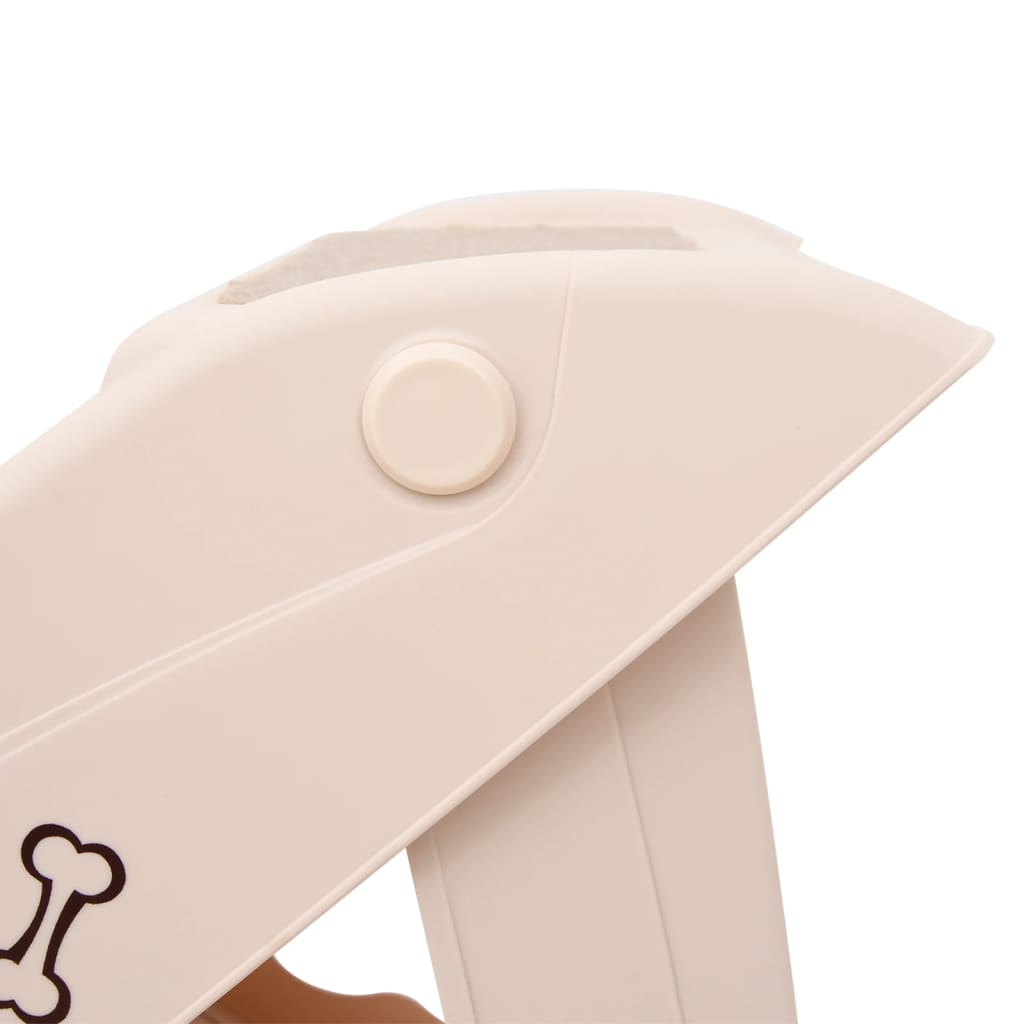 Scala Pieghevole per Cani Crema 62x40x49,5 cm 170984