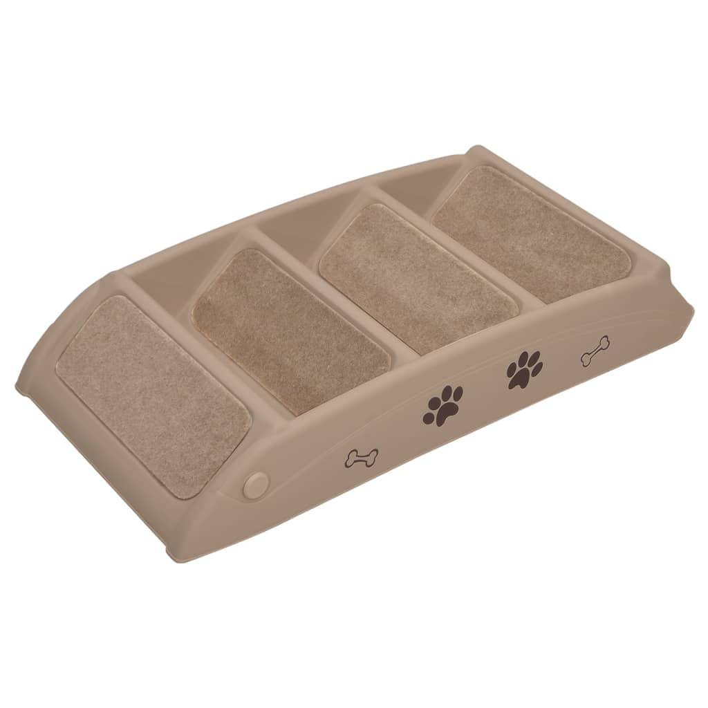 Scala Pieghevole per Cani Marrone 62x40x49,5 cm 170986
