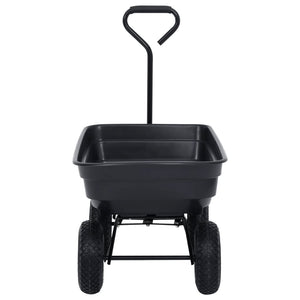 Carrello Manuale Ribaltabile da Giardino 300 kg 75 L Nero cod mxl 53652