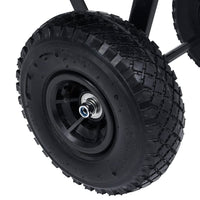 Carrello Manuale Ribaltabile da Giardino 300 kg 75 L Nero cod mxl 53652