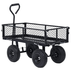Carrello a Mano da Giardino Nero 250 kg 92580