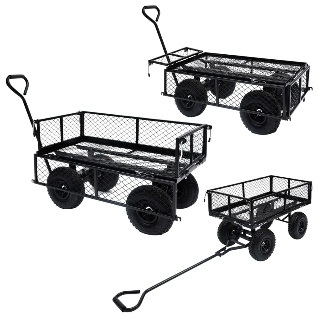 Carrello a Mano da Giardino Nero 250 kg cod mxl 44225