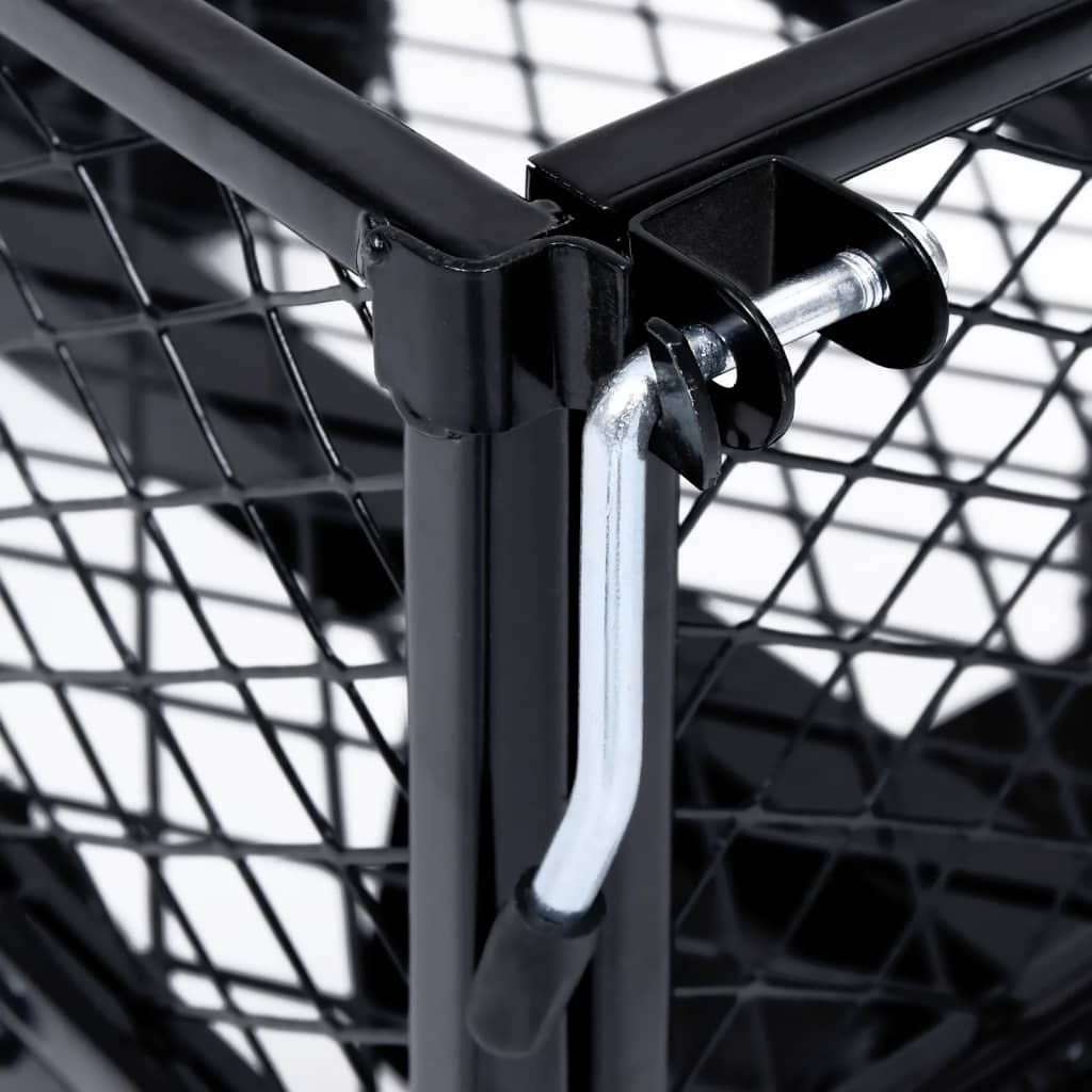 Carrello a Mano da Giardino Nero 250 kg 92580