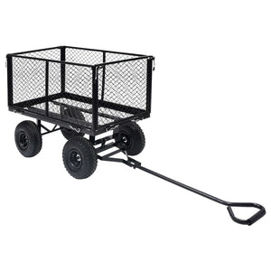 Carrello a Mano da Giardino Nero 350 kgcod mxl 79360