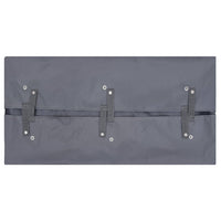 Telo per Carrello da Giardino Grigio Scuro 81x41x40 cm Tessuto 92586
