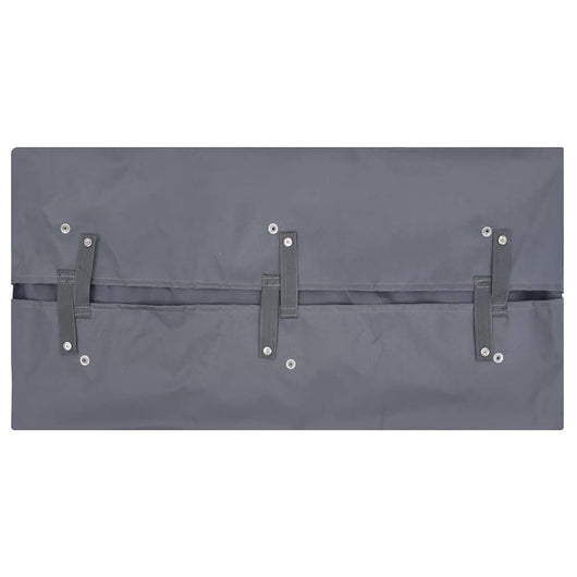 Telo per Carrello da Giardino Grigio Scuro 81x41x40 cm Tessuto 92586