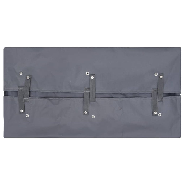Telo per Carrello da Giardino Grigio Scuro 81x41x40 cm Tessuto 92586