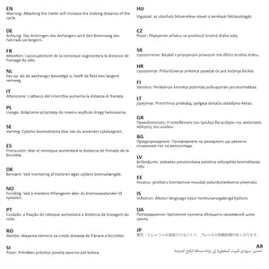 Rimorchio da Bici per Animali Domestici Blu e Nero 92595