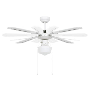 Ventilatore da Soffitto con Luce 106 cm Bianco 51487