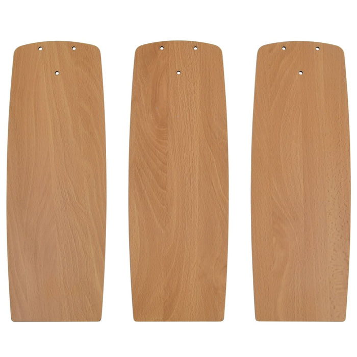 Ventilatore Soffitto Luce e Telecomando 108cm Marrone Chiaro 51490