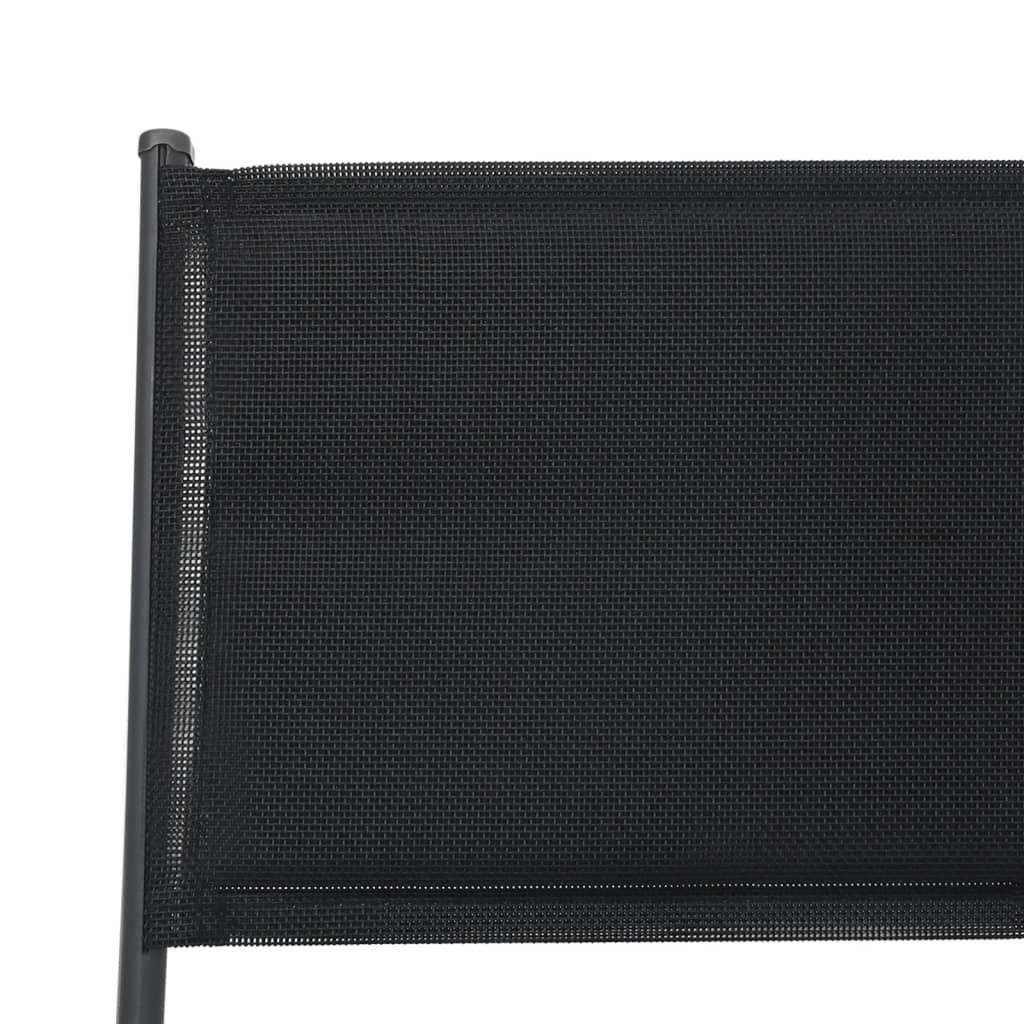 Sedie da Giardino Pieghevoli 2 pz in Acciaio e Textilene 313082