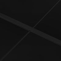 Tavolo da Giardino 130x130x72 cm Nero in Acciaio e Vetro cod mxl 34260