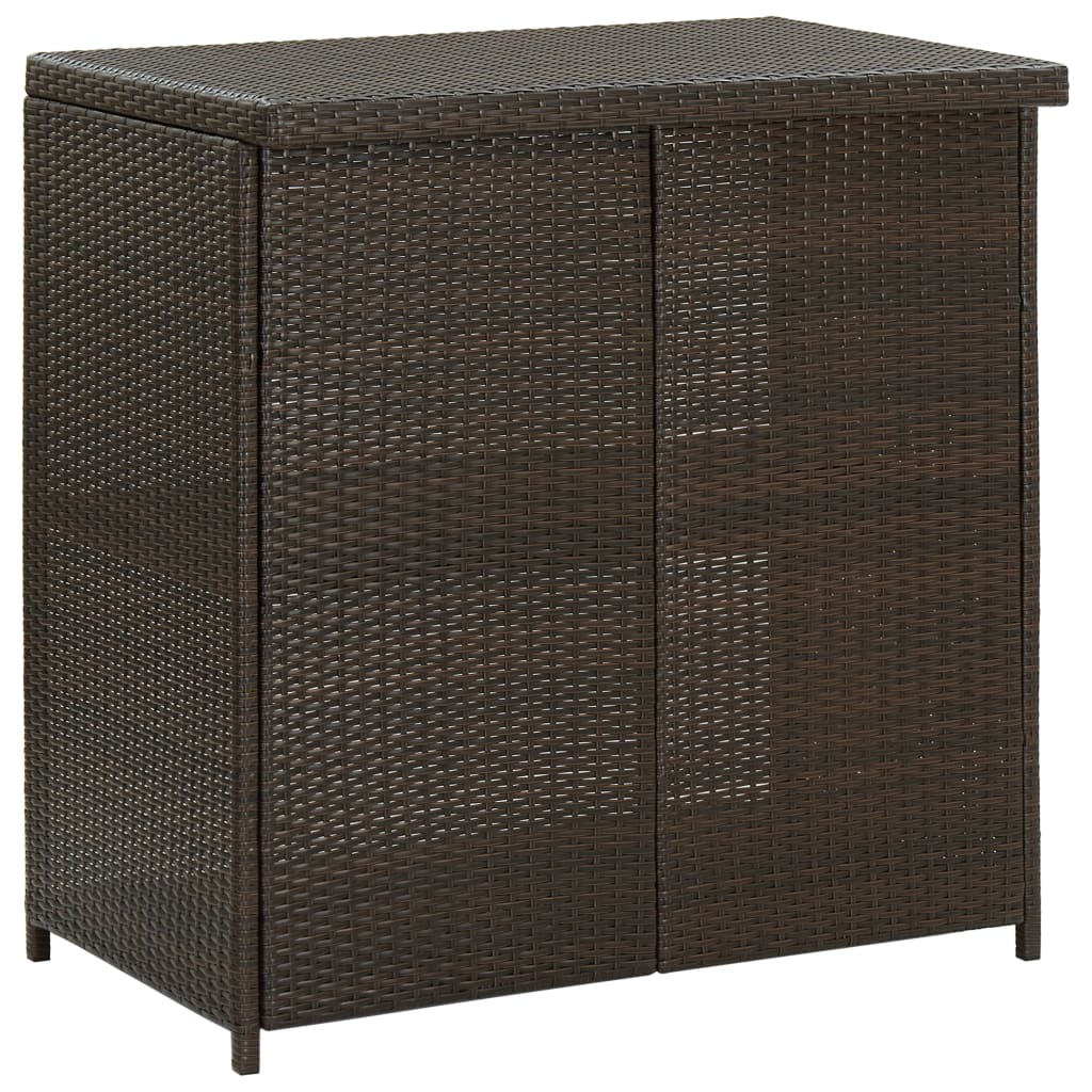 Set da Bar 3 pz in Polyrattan Marrone 313470