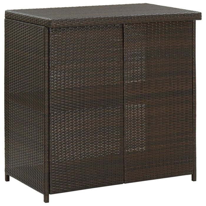 Set da Bar 3 pz in Polyrattan Marrone 313470