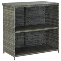 Set da Bar 3 pz in Polyrattan Grigio 313472