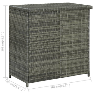 Set da Bar 3 pz in Polyrattan Grigio 313472