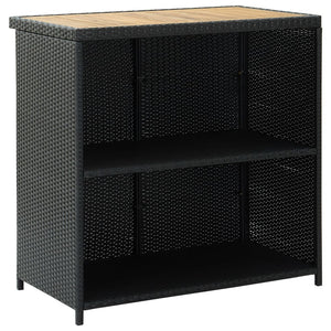Set da Bar 3 pz in Polyrattan Nero cod mxl 26711