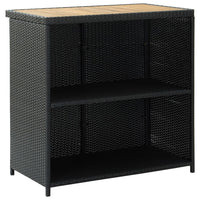 Set da Bar 3 pz in Polyrattan Nero 313473