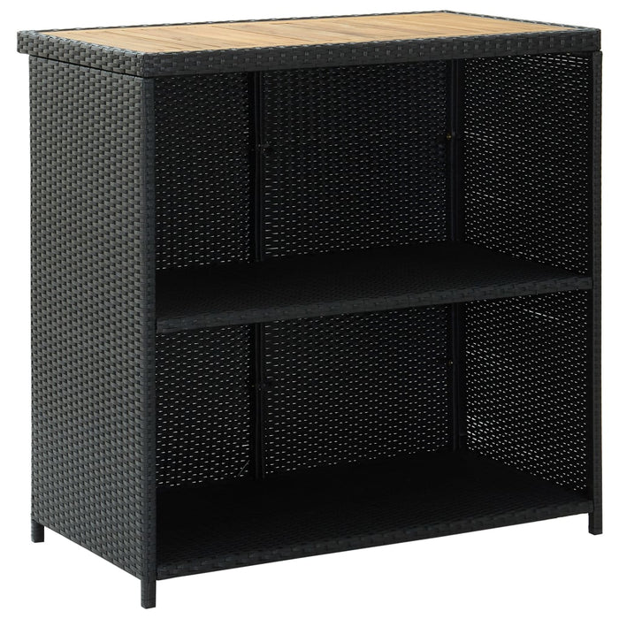 Set da Bar 3 pz in Polyrattan Nero 313473