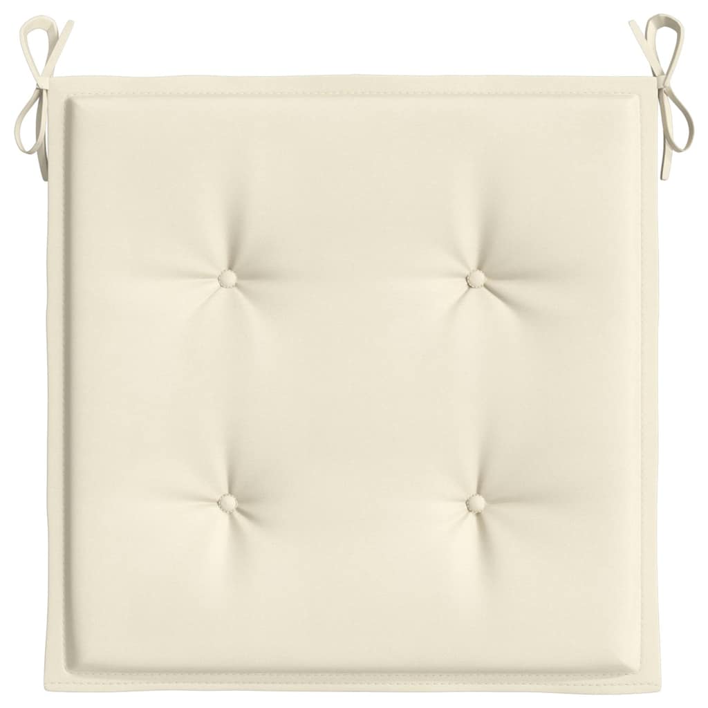 Cuscini per Sedia 2 pz Crema 40x40x3 cm in Tessuto Oxford 314006
