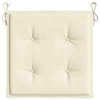 Cuscini per Sedia 2 pz Crema 40x40x3 cm in Tessuto Oxford 314006