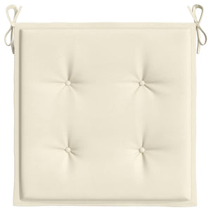 Cuscini per Sedia 2 pz Crema 40x40x3 cm in Tessuto Oxford 314006