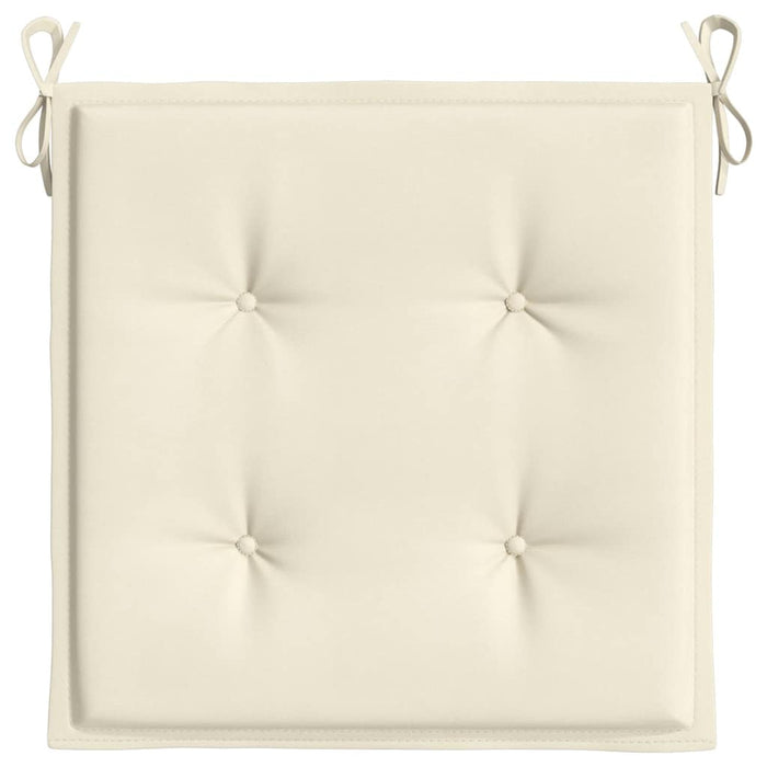 Cuscini per Sedia 2 pz Crema 40x40x3 cm in Tessuto Oxford 314006
