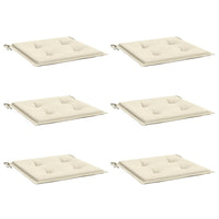 Cuscini per Sedia 6 pz Crema 40x40x3 cm in Tessuto Oxford 314007