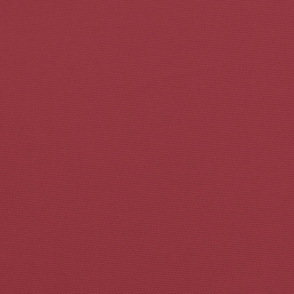 Cuscini per Sedia 2 pz Rosso Vino 40x40x4 cm in Tessuto Oxford