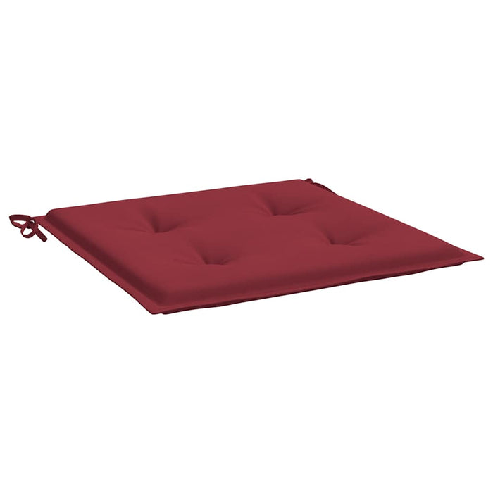 Cuscini Sedie da Giardino 4 pz Rosso Vino 40x40x3 cm in Tessuto cod mxl 64203