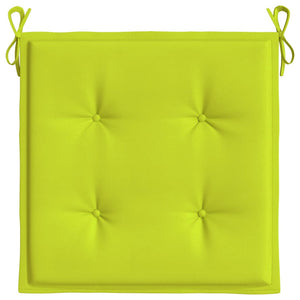 Cuscini per Sedia 2 pz Verde Intenso 40x40x3 cm Tessuto Oxford