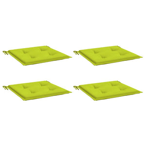 Cuscini per Sedia 4 pz Verde Intenso 40x40x4 cm Tessuto Oxford 314027