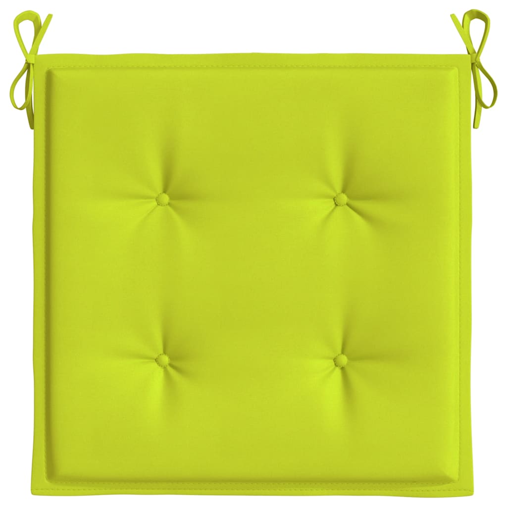 Cuscini per Sedia 4 pz Verde Intenso 40x40x4 cm Tessuto Oxford 314027